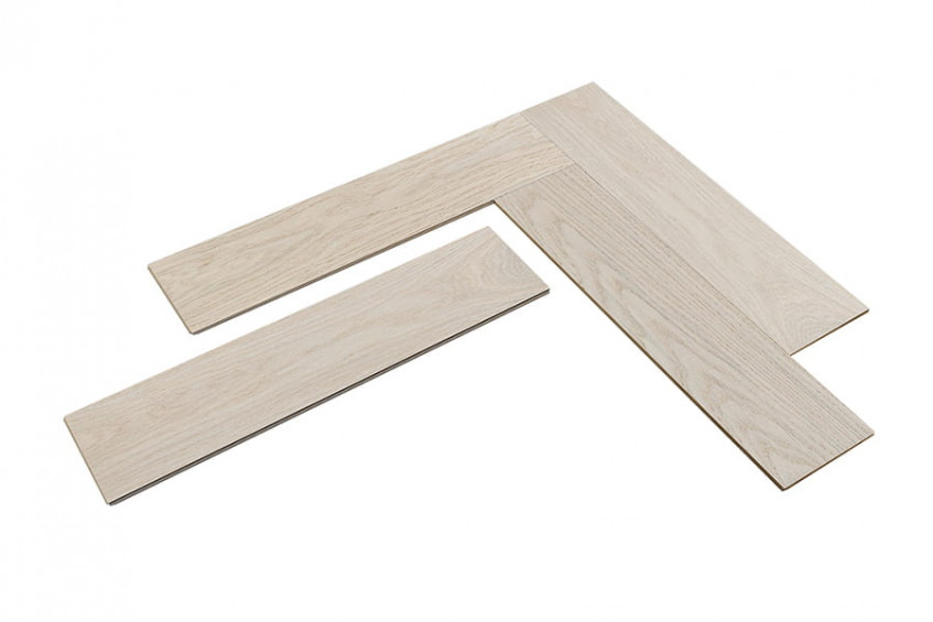 Плашки левый и правый элемент для укладки «ёлочка» Oak Elba HB — инженерная паркетная доска